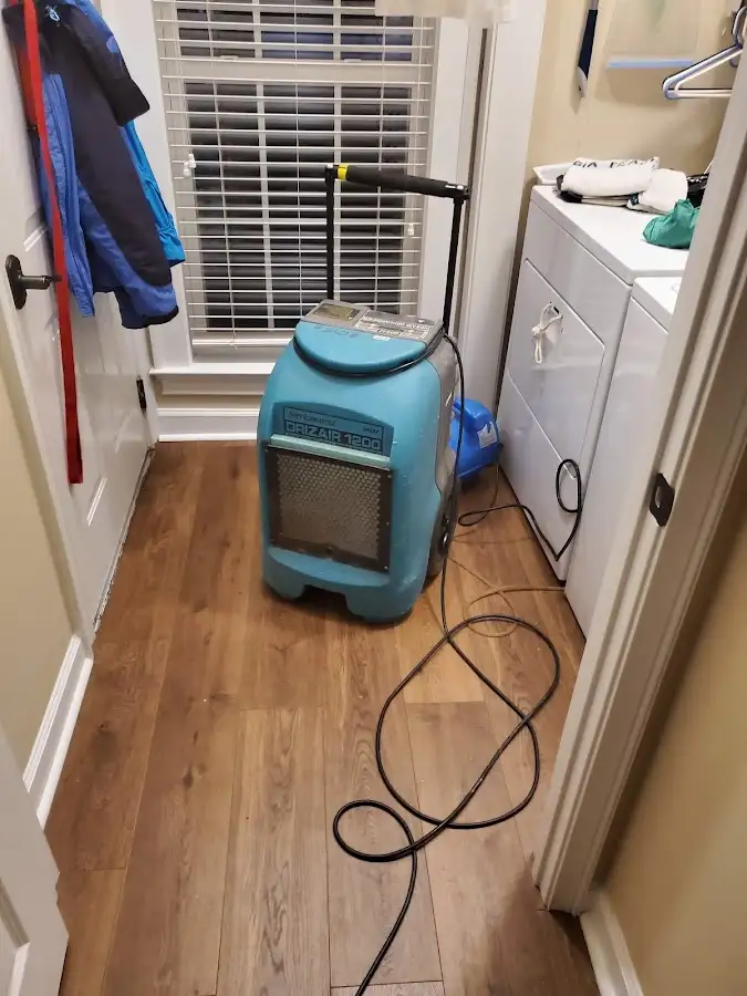 Commercial dehumidifier deployed for Flood Damage Cleanup in Altamont
