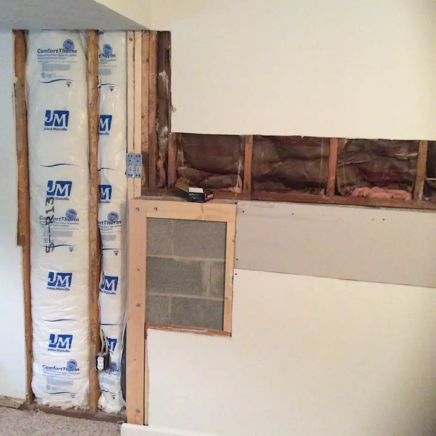 Wall insulation replacement during Contents Cleaning & Restoration in Altamont